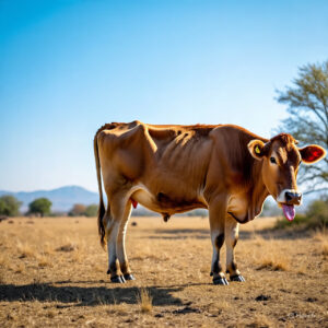 Heat Stress in Cows - सावलीत विश्रांती घेतलेली गाय