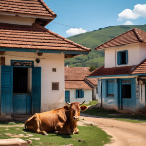Daily cleaning of cow sheds for health